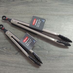 OXO Stainless Steel Kitchen Tongs Set